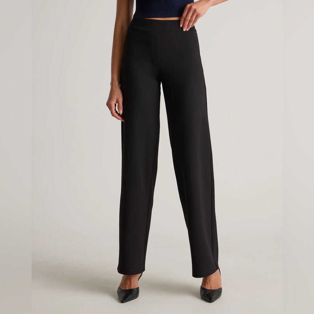Quince Ultra-Stretch Ponte Wide Leg Pants Size X-Large